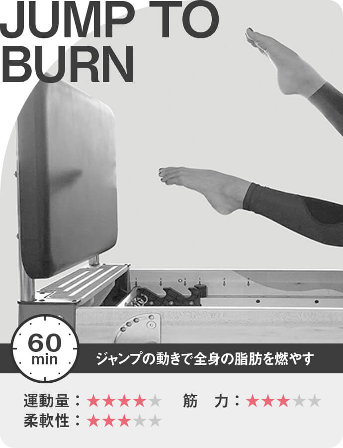 JUMP TO BURN ジャンプの動きで全身の脂肪を燃やす